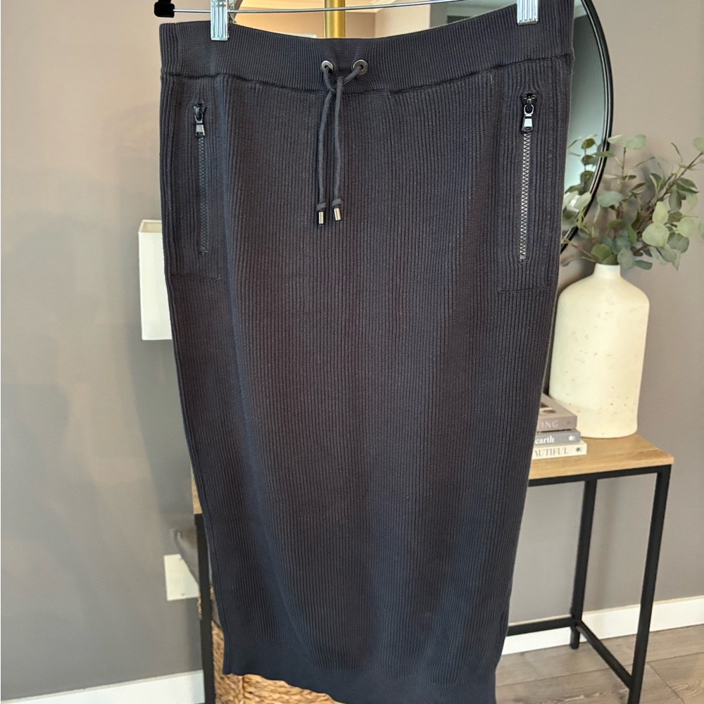Brunello Cucinelli English Knit Drawstring Midi Skirt - Picture 6 of 10